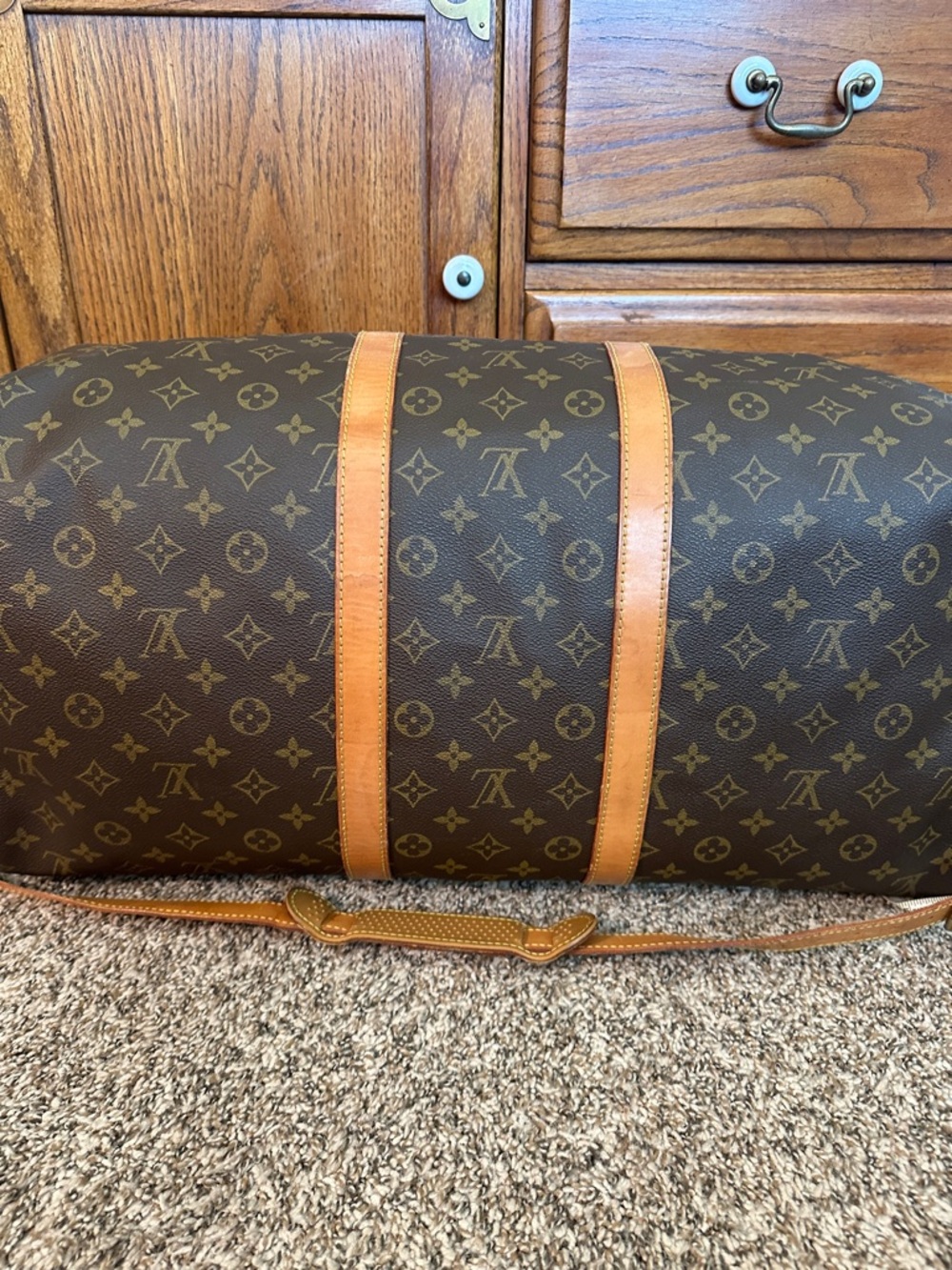 Louis Vuitton Monogram Canvas Keepall  Bandouliere 55 - Picture 11 of 15